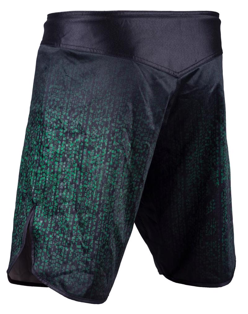 Okami code Fightshorts -black